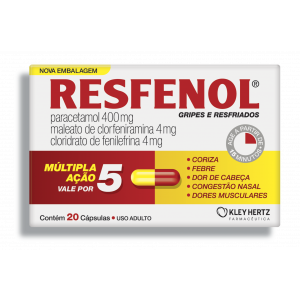 RESFENOL MULTIPLA AÇÃO 20 CÁPSULAS