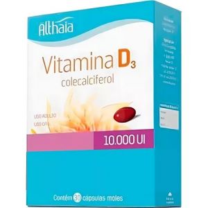 VITAMINA D3 ALTHAIA 10.000UI COM 30 CÁPSULAS