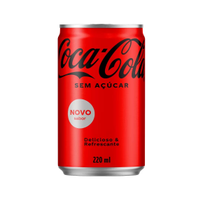 REFRIGERANTE COCA COLA ZERO AÇÚCAR COM 220ML