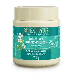 BANHO DE CREME BIO EXTRATUS CACHOS E CRESPOS 250G