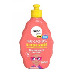 CREME PARA PENTEAR SALON LINE KIDS NUTRIÇÃOEM AÇÃO 300ML
