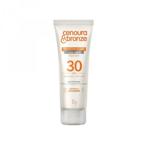 PROTETOR SOLAR CENOURA E BRONZE FPS 30 FACIAL 50GR