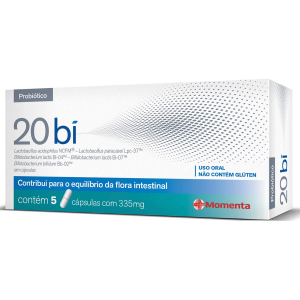 PROBIÓTICO ANTIDIARREICO 20 BI COM 5 CÁPSULAS