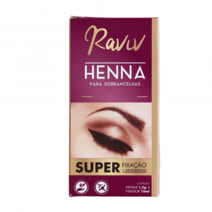 HENNA PARA SOBRANCELHAS RAVIV- CASTANHO MÉDIO 