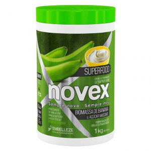 CREME DE TRATAMENTO NOVEX  SUPERF BIOMASSA BANANA 1KG