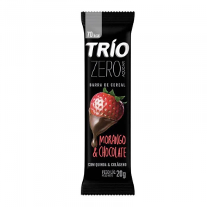 BARRA DE CEREAIS TRIO ZERO MORANGO COM CHOCOLATE 20G