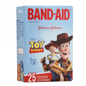 BAND AID TOY STORY COM 25 UNIDADES