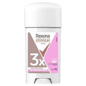 DESODORANTE ANTITRANSPIRANTE STICK REXONA CLINICAL CLASSIC CREME 58G WOMEN