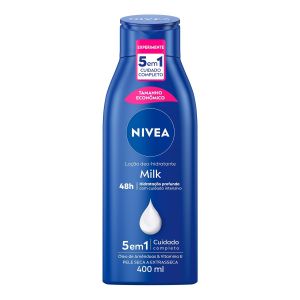 HIDRATANTE CORPORAL NIVEA MILK HIDRATAÇÃO PROFUNDA PELE SECA COM 400ML