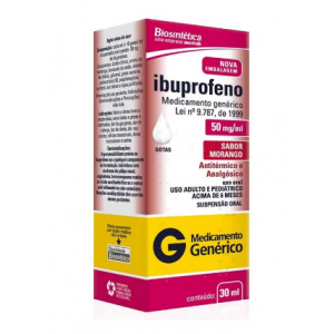 IBUPROFENO GOTAS 50MG COM 30ML  - BIOSINTETI