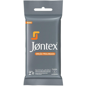 PRESERVATIVO JONTEX MARATHON EREÇÃO PROLONGADA COM 6 UNIDADES