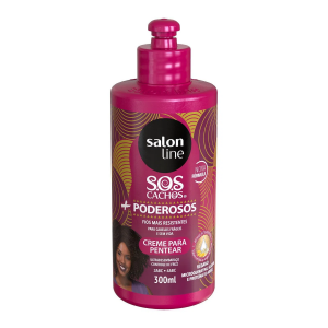 CREME PARA PENTEAR SALON LINE  SOS CACHOS+PODEOSOS 300ML