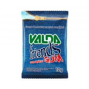 PASTILHA VALDA FRIENDS GUM COM 12G