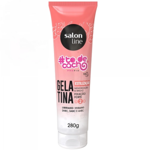 GELATINA #TODECACHO FIXAÇÃO EXTRA FORTE COM 280G SALON LINE 
