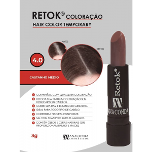 RETOK STICK ANACONDA COLORAÇÃO CASTANHO MÉDIO 4G