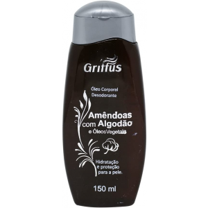 GRIFFUS ÓLEO CORPORAL DE AMÊNDOAS COM ALGODÃO 150ML