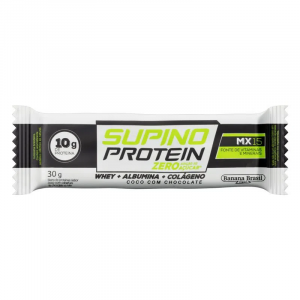 BARRA DE CEREAL SUPINO PROTEIN ZERO CÔCO COM COBERTURA DE CHOCOLATE BRANCO 30G