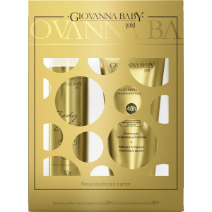 KIT BODY SPLASH GIOVANNA BABY GOLD+ LOÇÃO HIDRATANTE 260ML+200ML
