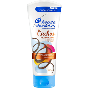 CONDICIONADOR HEAD E SHOULDERS CACHOS HIDRATAÇÃO CAPILAR COM 170ML
