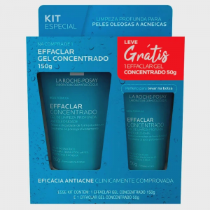 KIT EFFACLAR GEL CONCENTRADO 150G+ GEL DE LIMPEZA150G GANHE 50G