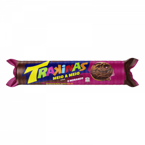 BISCOITO TRAKINAS CHOCOLATE/MORANGO COM 126G