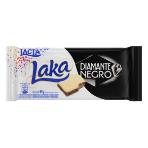 BARRA DE CHOCOLATE LACTA DIAMANTE NEGRO E LAKA COM 90G