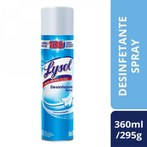 DESINFETANTE LYSOL SPRAY PUREZA/ALGODÃO COM 360ML
