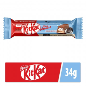 CHOCOLATE KIT KAT  MINI MOMENTS COOKIES & CREAM 34,6G