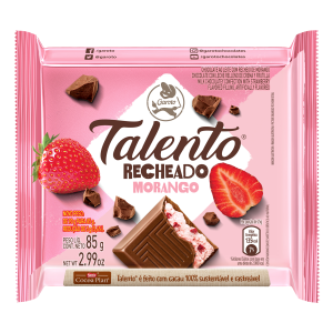 CHOCOLATE TALENTO DE MORANGO COM 85G