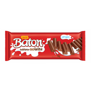 BARRA GAROTO SABOR DE BATON AO LEITE 96GR