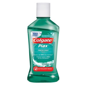 ENXAGUANTE ANTISSÉPTICO BUCAL COLGATE PLAX FRESH MINT SEM ÁLCOOL COM 60ML