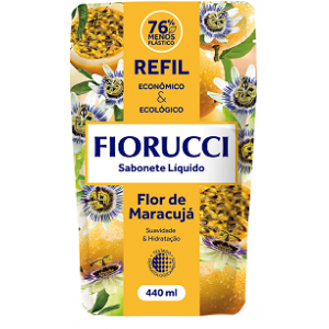 SABONETE LÍQUIDO FIORUCCI  REFIL FLOR DE MARACUJÁ 7,5ML