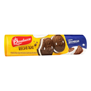 BISCOITO RECHEADO SABOR DE BAUNILHA BAUDUCCO COM 140G
