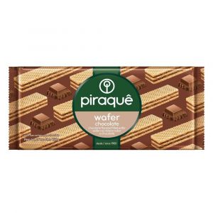 BISCOITO PIRAQUE WAF  CHOCOCOLATE COM 16OG