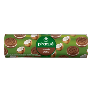 BISCOITO PIRAQUE CHOCOLATE COM COCO 160G