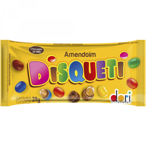 DISQUETI CHOCOLATE COM AMENDOIM 40G