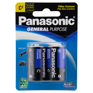 PANASONIC PILHA MÉDIA COM 2 UNIDADES