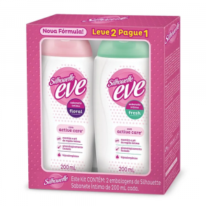 KIT SABONETE LÍQUIDO INTIMO SILHOUETTE EVE COM 200ML