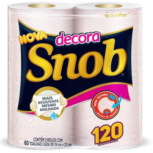 PAPEL TOALHA SNOB DECORA COM 2 UNIDADES