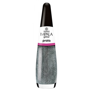 ESMALTE IMPALA GLITTER PRATA  MUNDIAL 7,5ML