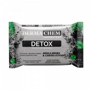 TOALHAS UM DEMAQUILANTE DETOX DERMACHEM  COM 25 UNIDADES