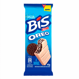 BARRA DE CHOCOLATE LACTA BIS XTRA OREO BRANCO COM 45G