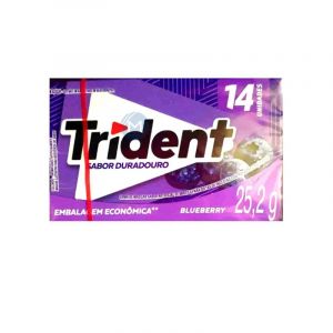 CHICLETE TRIDENT BLUEBERRY 14 UNIDADES