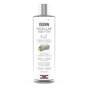ÁGUA MICELAR ISDIN MICELLAR SOLUTION 4 EM 1 COM 400ML