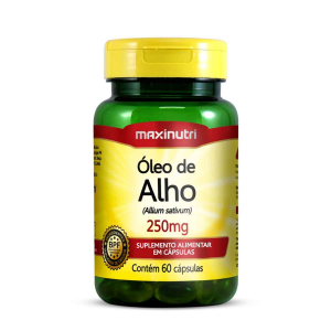 ÓLEO DE ALHO 250MG COM 60 CÁPSULAS MAXINUTRI