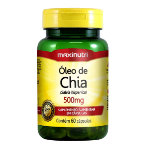 ÓLEO DE CHIA 500MG COM 60 CÁPSULAS MAXINUTRI