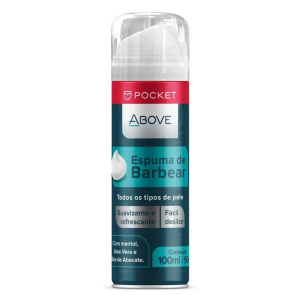 ESPUMA DE BARBEARABOVE POCKET TODOS TIPOS DE PELE 100ML