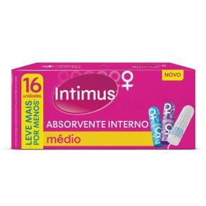 ABSORVENTE INTERNO INTIMUS MEDIO 16 UNIDADES