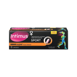 ABSORVENTE INTERNO INTIMUS SPORT SUPER 8 UNIDADES