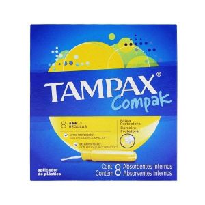 ABSORVENTE INTERNO TAMPAX REGULAR COM APLICADOR  8 UNDADES